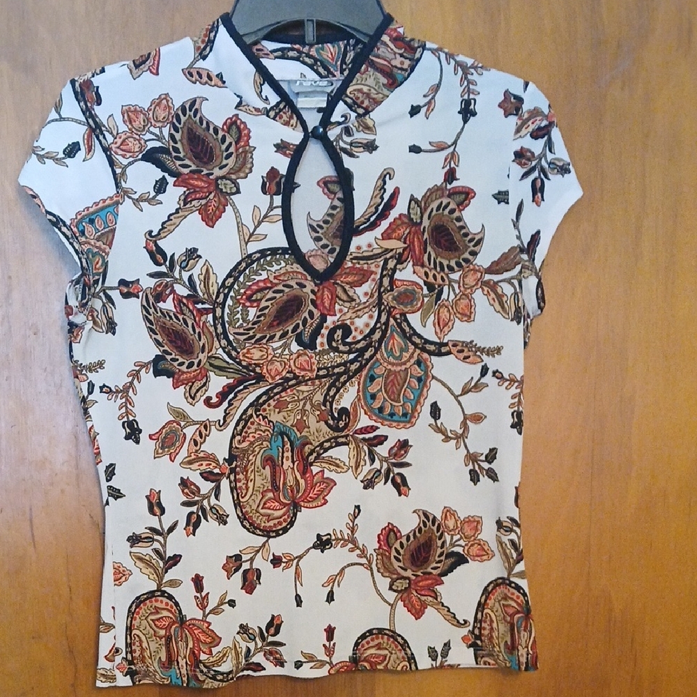 Rave Multicolor Paisley Floral Women's Blouse